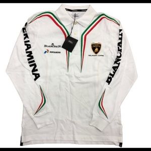 Long Sleeve Polo Shirt by Lamborghini